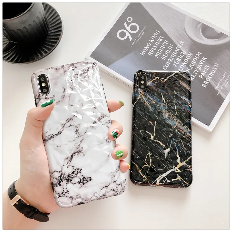 Gimfun хит продаж мраморный рок чехол на заднюю панель с каменным рисунком для Iphone 7 6