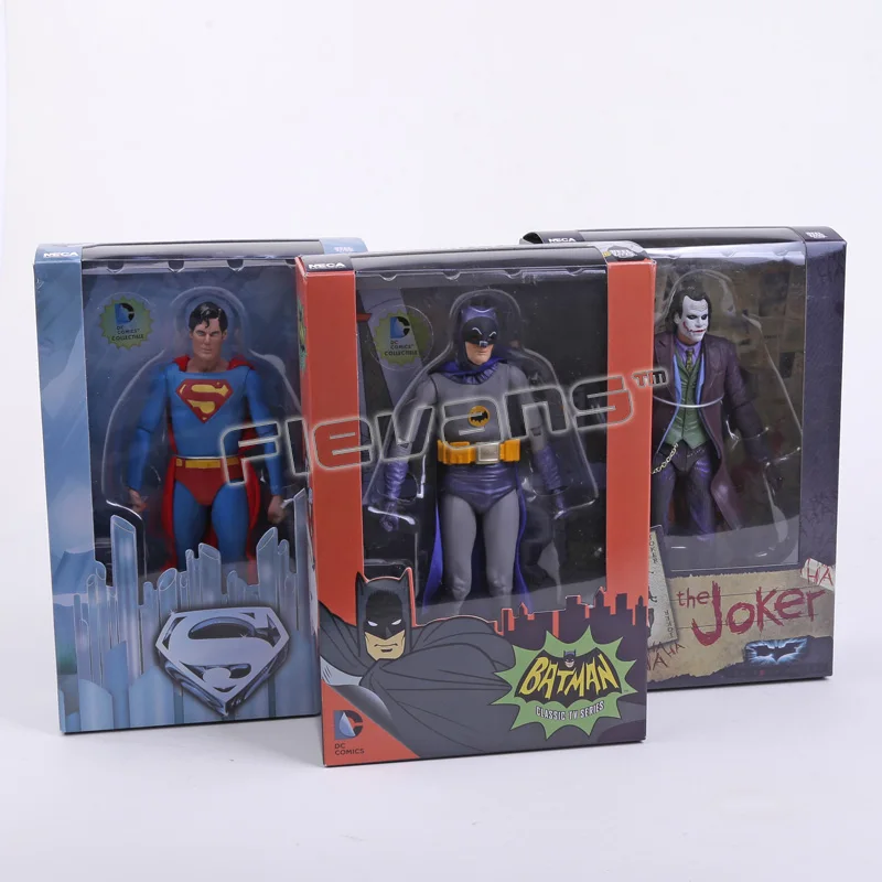 NECA DC Comics Super Heroes Бэтмен Супермен Джокер ПВХ фигурка коллекционная игрушка