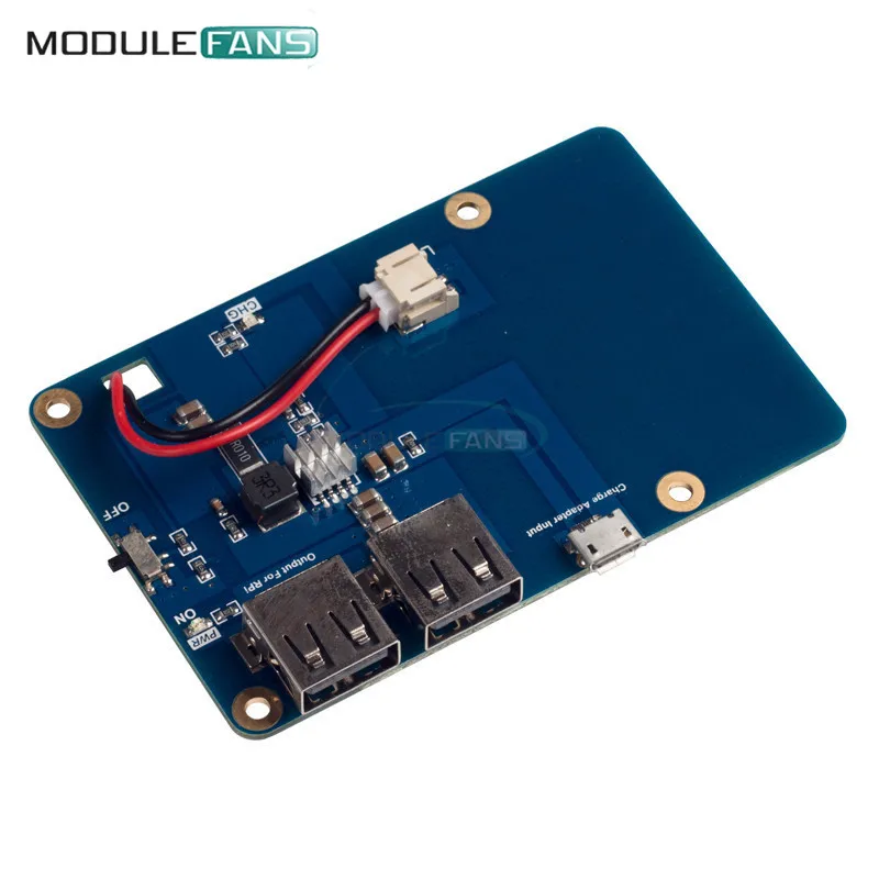 Плата модуля питания Raspberry Pi 3 с двумя USB портами для ЖК экрана плата расширения