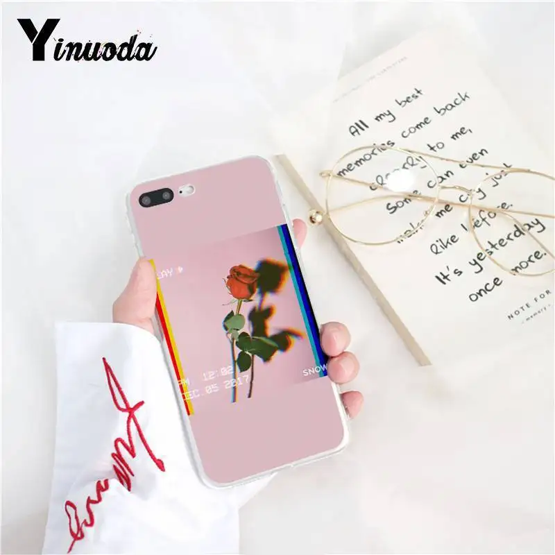 Yinuoda красивый чехол для телефона с принтом в виде цветов iPhone 8 7 6 6S Plus 5 5S SE XR X XS MAX 10 11