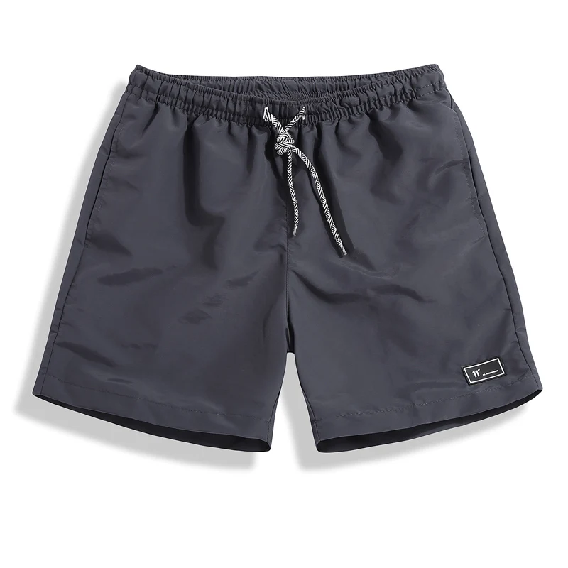 EM106 Darkgrey Летние пляжные шорты мужские водонепроницаемые короткие мужские брюки быстросохнущие Повседневные Удобные мужские шорты с эластичной резинкой на талии Новинка - Цвет: EM106 Darkgrey