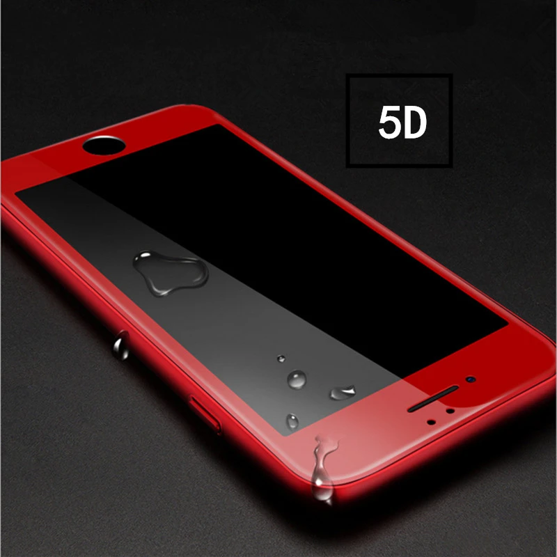 Защитная пленка 5D с закругленными краями для iphone 7 7Plus полноэкранная