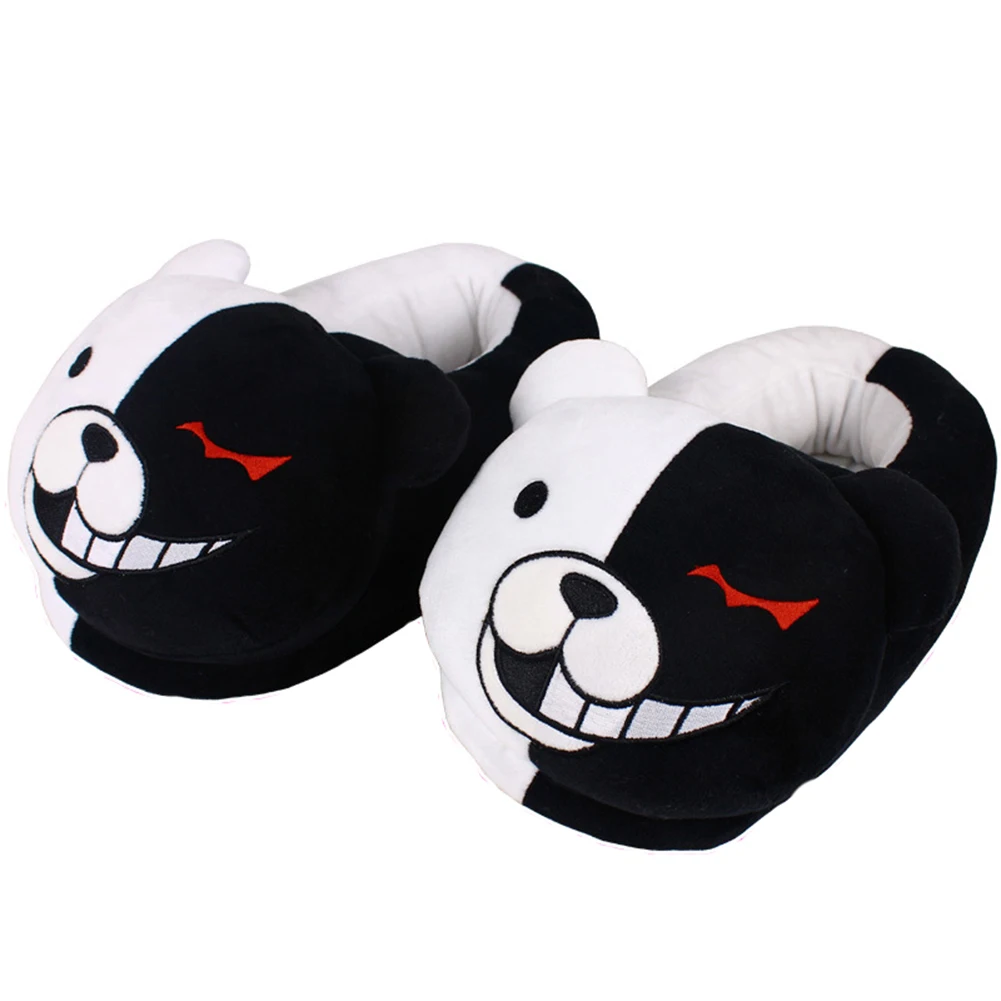 Brdwn OW DVA Reaper коричневый Monokuma Kantai Коллекция Fate Saber Natsume Madara 26 см/10 ''Косплей Мягкие плюшевые теплые тапочки - Цвет: Monokuma