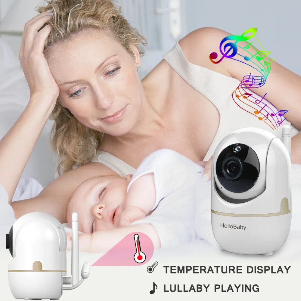 Hellobaby 2 4 дюймовый видеоняня HB248 с пультом дистанционного управления камерой