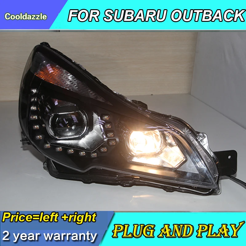 Для SUBARU OUTBACK LEGACY светодиодный фар головного лампы 2010 2011 2012 2013 год с Габаритные