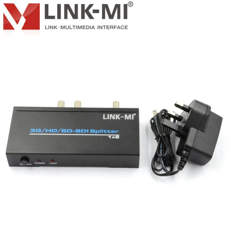 LINK-MI 1x2 SDI разветвитель усилитель распределения 3G/HD/SD BNC Аудио Видео удлинитель 1080P