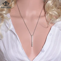 royalbeier 18inch chain perfume aroma diffuser long necklaces pendants silver color stainless steel sexy jewelry for women