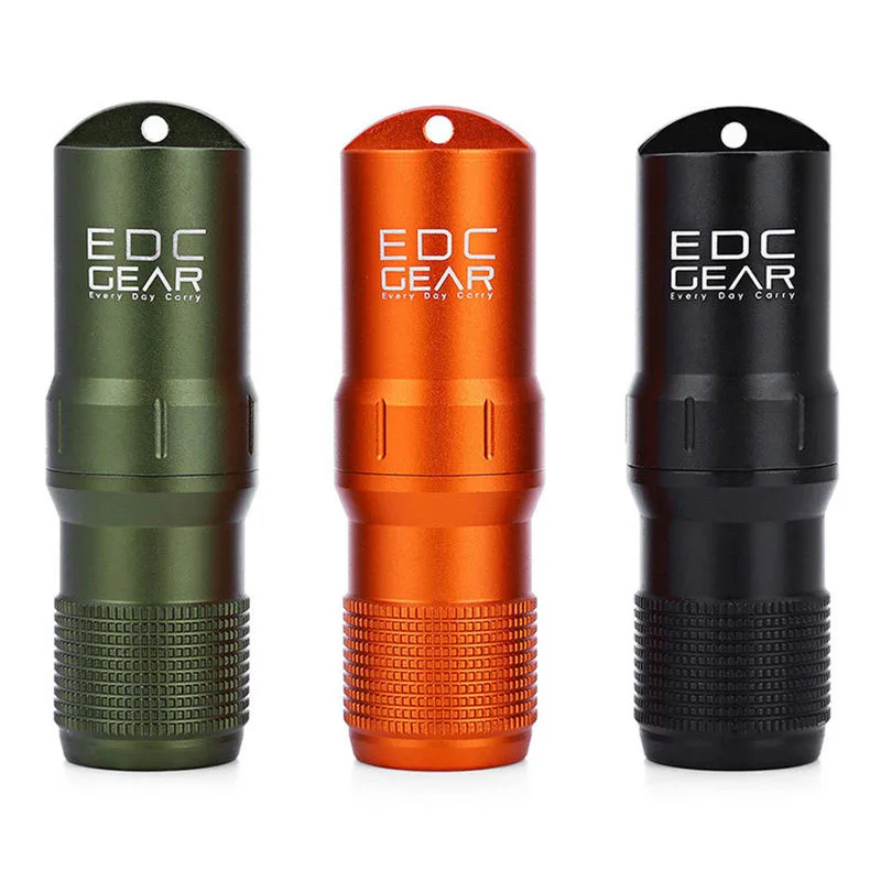 1 шт. EDCGEAR EDC наборы для выживания CNC алюминиевый водонепроницаемый контейнер