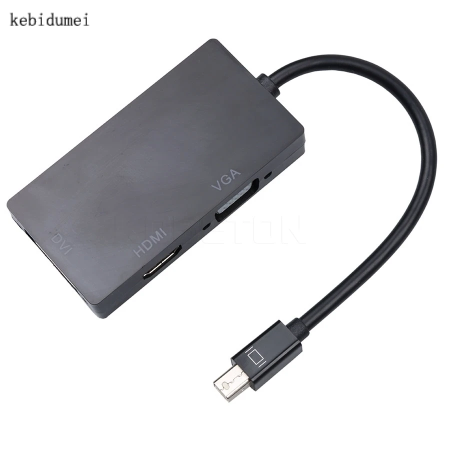 Кабель адаптер 2017 dp hdmi совместимый с DVI VGA 3 в 1 мини конвертер портов дисплея 1080P