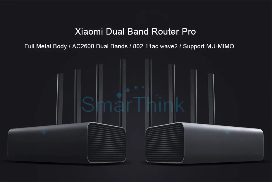 Английский Xiaomi mi маршрутизатор Pro WiFi повторитель 2533 Мбит/с 2,4 г/5 ГГц двухдиапазонный приложение управление WiFi беспроводной металлический корпус MU-mi MO роутеры