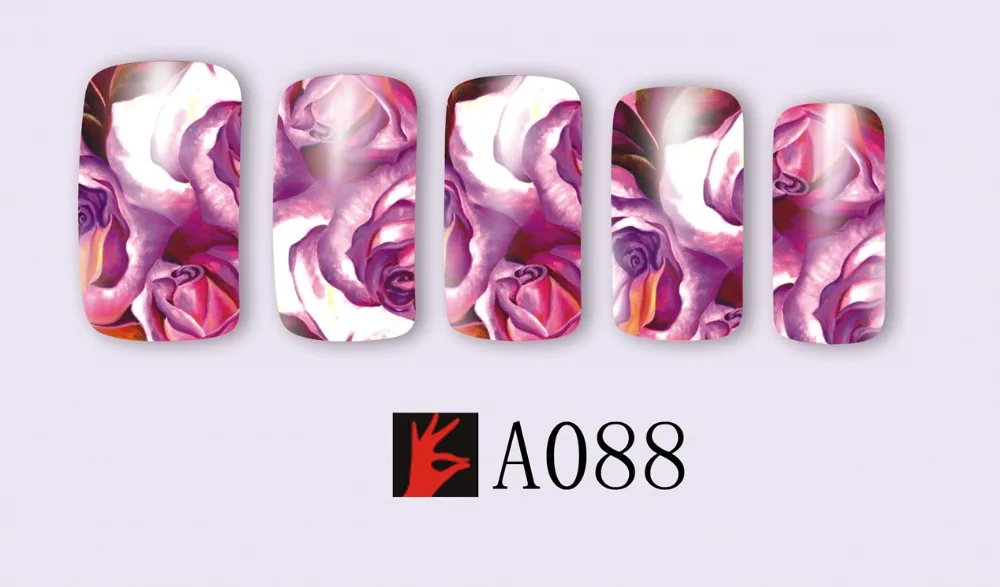 12 упак./лот переводка NAIL ART наклейки на ногти татуировки слайдера полное покрытие