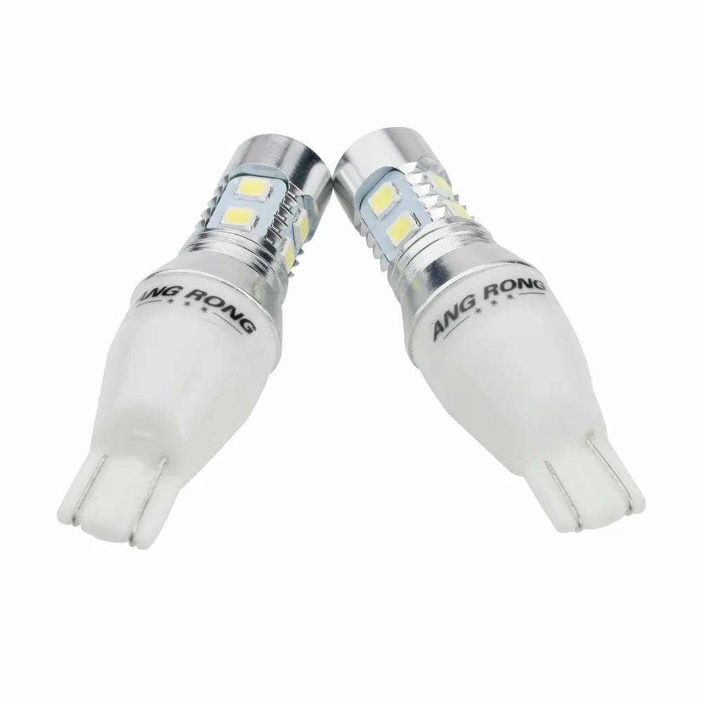 Светодиодная лампа ANGRONG 2x955 921 T15 168 W16W 10 внутренняя задняя подсветка ДХО (CA321)|led light