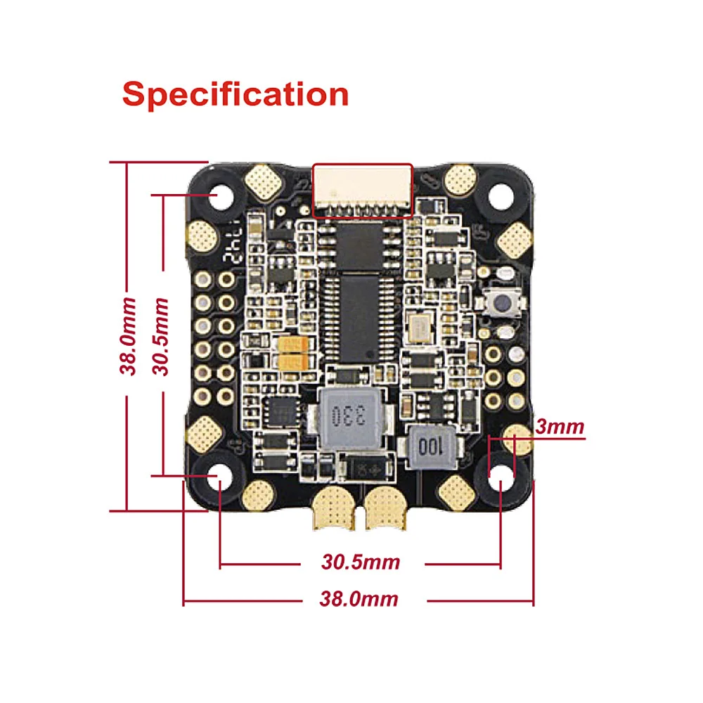 Обновление DYS F4 PRO V2 Контроллер полета 3-6 S 5 V 9 3 BEC с OSD 30 5x30 5mm монтажное отверстие