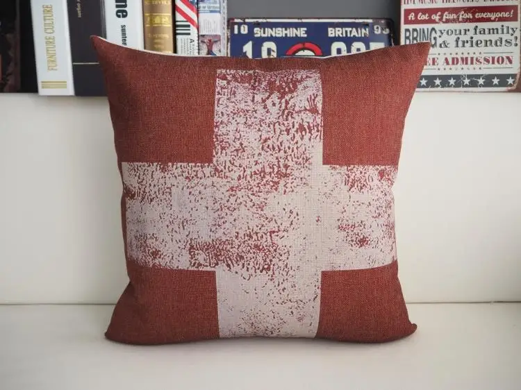 Скандинавская британская старая подушка для кафе бара лофта с рисунком в виде