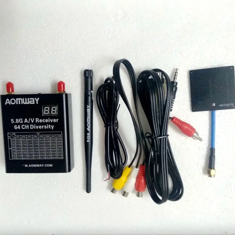 Amoway 5 8G двухантенный видеоприемник RX 64 канала с цифровым светодиодным дисплеем DVR