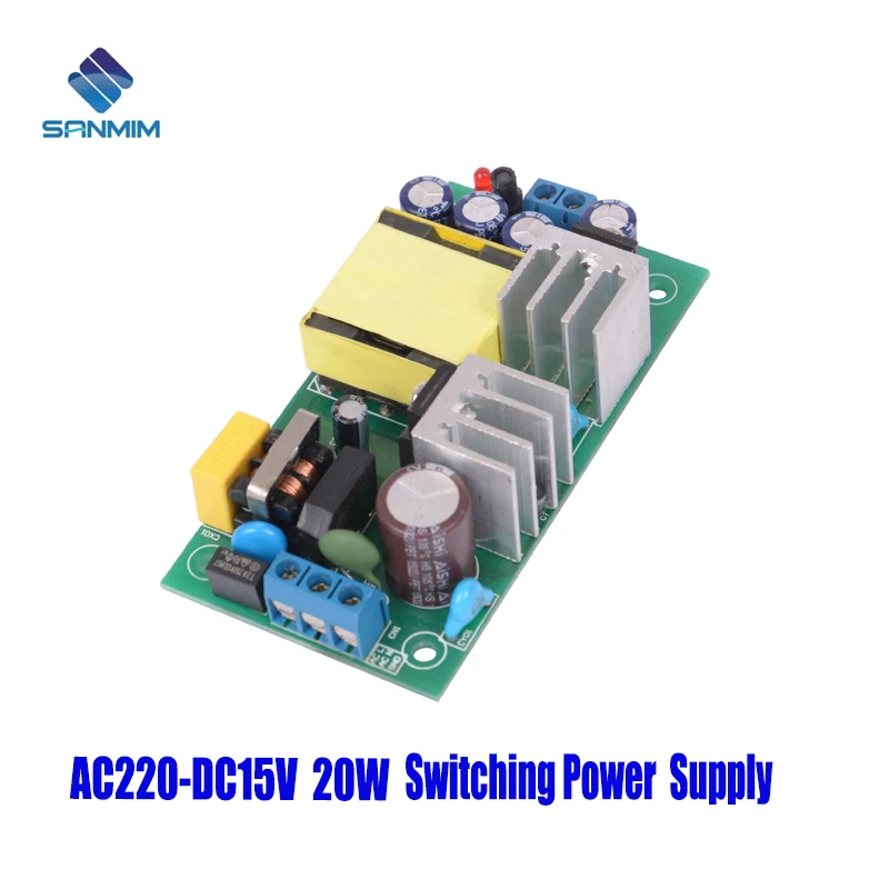 Фото SANMIN AC220V-DC15V 220 A 20 Вт блок питания изолированный модуль источника с до 15 В SANMIN AC220V-DC15V 220 A 20 Вт блок питания изолированный модуль источника с до 15 В