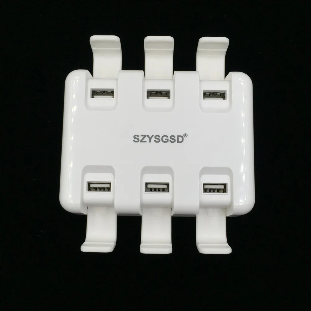 SZYSGSD держатель телефона 6 портов USB портативное зарядное устройство для iPhone XS XR 8