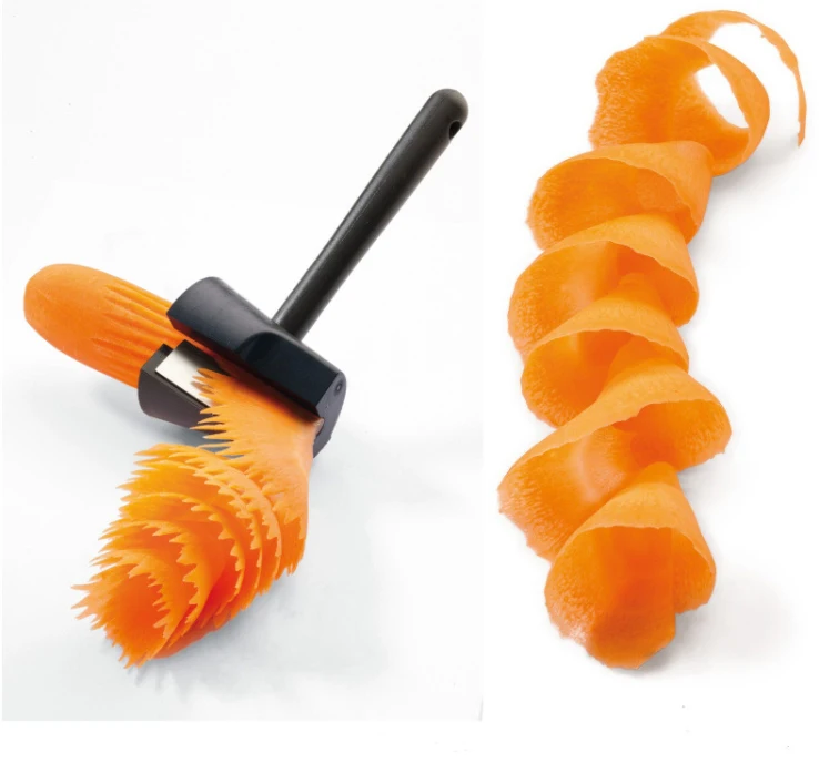 Stainless Steel Slicers Vegetable Fruit Spiral Shred Process Device Cutter Slicer Peeler Kitchen Tool Wave type Shredder | Дом и сад