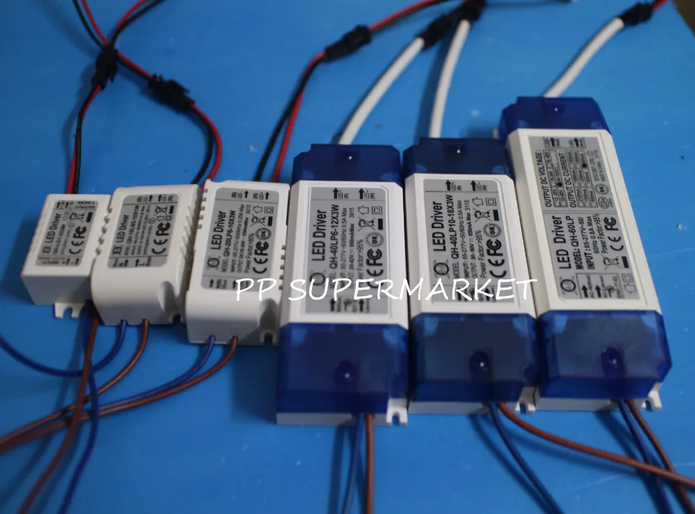 AC 85 265V 1 3x3w 2 4x3w 6 10x3w 10 18x3w 18 30x3w 600mA 650mA светодиодный драйвер Питание трансформатор
