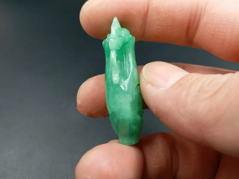 Купить кулон отправляется цепь ручная скульптура нежная зеленая ваза ожерелья