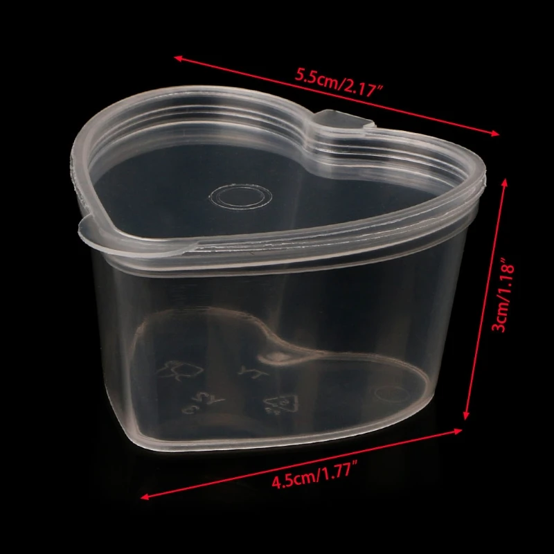 1 шт. 45 мл контейнер для хранения органайзер с крышкой слайма глиняные коробки |