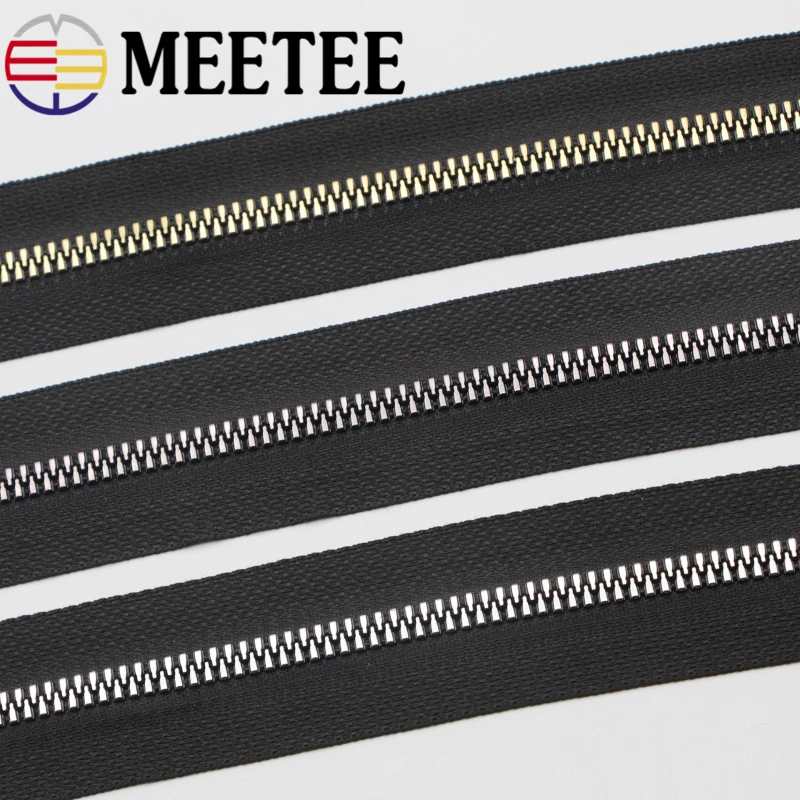 3 ярда Meetee 5 # молния из смолы имитация медных зубов открытый конец DIY шитье швейное
