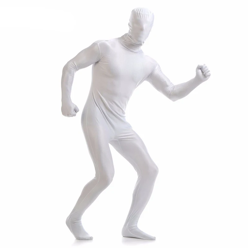 

Ainclu 24h настроить для взрослых и детей белый спандекс Zentai костюм для мужчин зеленый гигантский фотокомбинезон