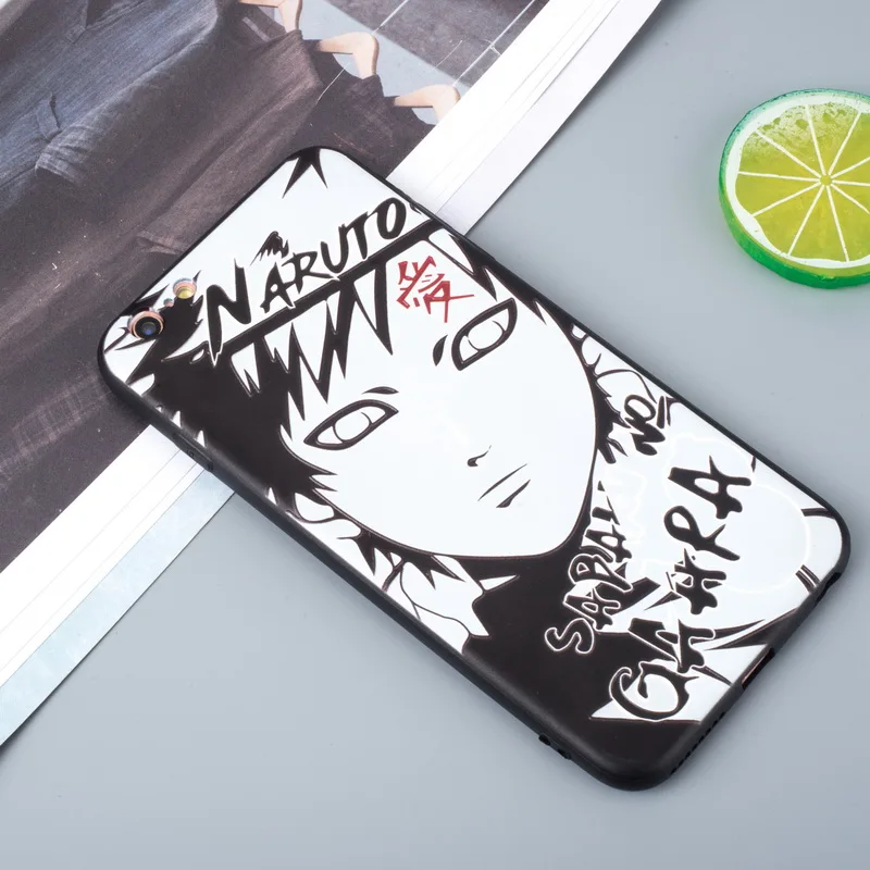 Супер аниме мультфильм Наруто Чехол для iPhone XS Max XR Саске Какаши боль Гаара Мягкий силиконовый чехол для iPhone X 6 6S 7 8 Plus