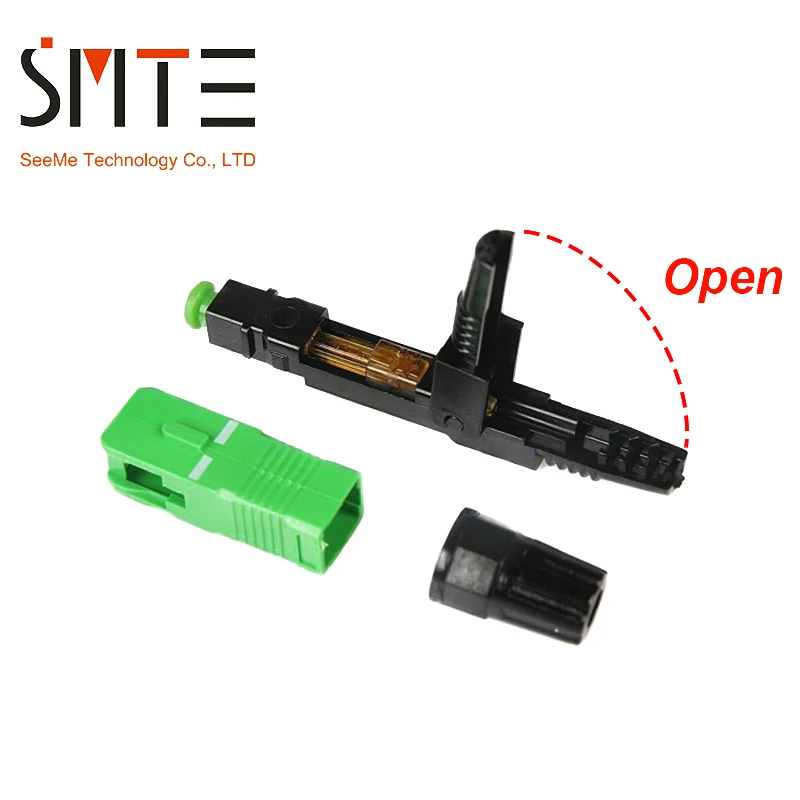 100 шт/лот SC APCNPFG 8802-TLC/3 XF-5000-0322-3 60 мм Быстрый Соединительный инструмент холодного волокна одиночный режим для оптического кабеля ftth