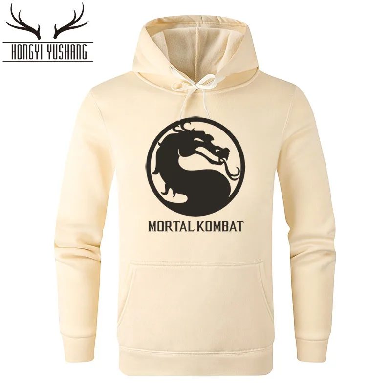 Мужская толстовка с капюшоном MK Dragon свитшот принтом Mortal Kombat пуловер в стиле