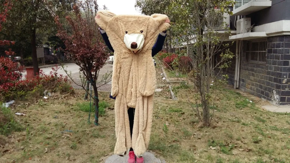 Продажа игрушек большой размер 200 см американский гигантский медведь плюшевый