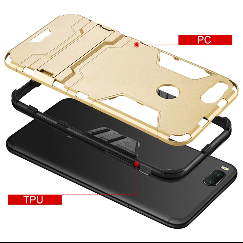 Для xiaomi mi A1 5x чехол Aubusen Гибридный противоударный жесткий Железный человек Броня