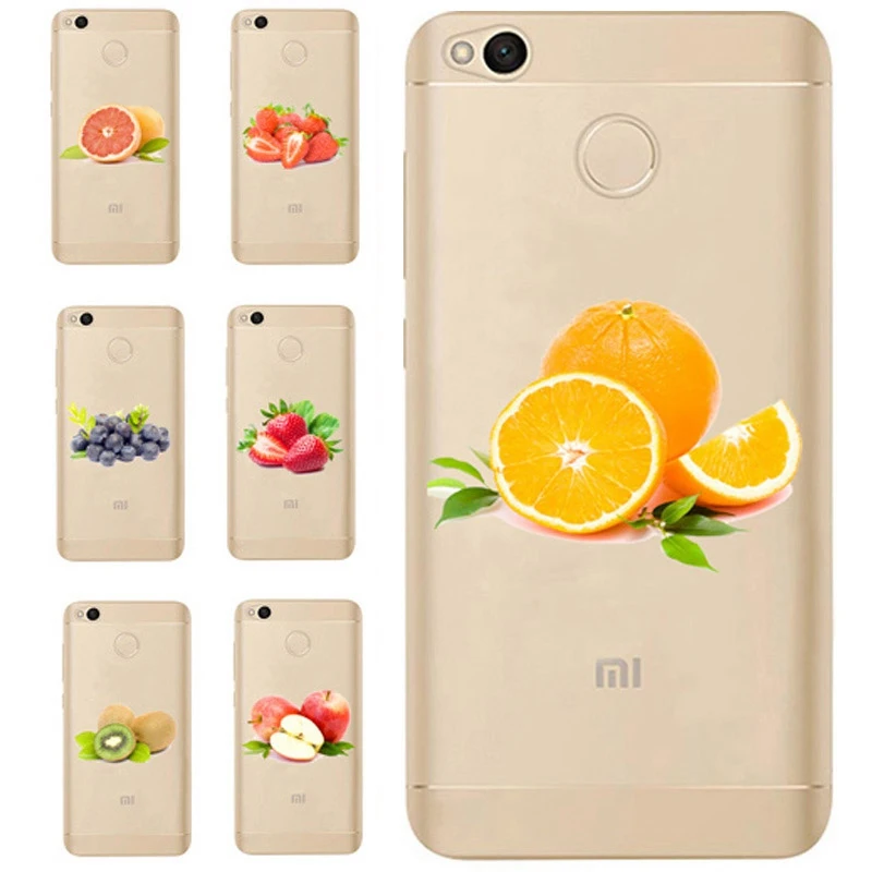Для Xiaomi Redmi 4X Note 4 4A 3 Симпатичные из мягкого ТПУ красочные мягкие фрукты