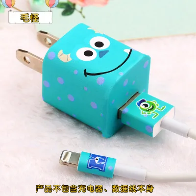 style 4 1 шт. мультфильм USB Дата-кабель для мобильного телефона намотки кабеля мультфильм наклейки USB зарядное устройство кабель протектор наклейки для iPhone 5 5S 6s 7 - Цвет: style 4