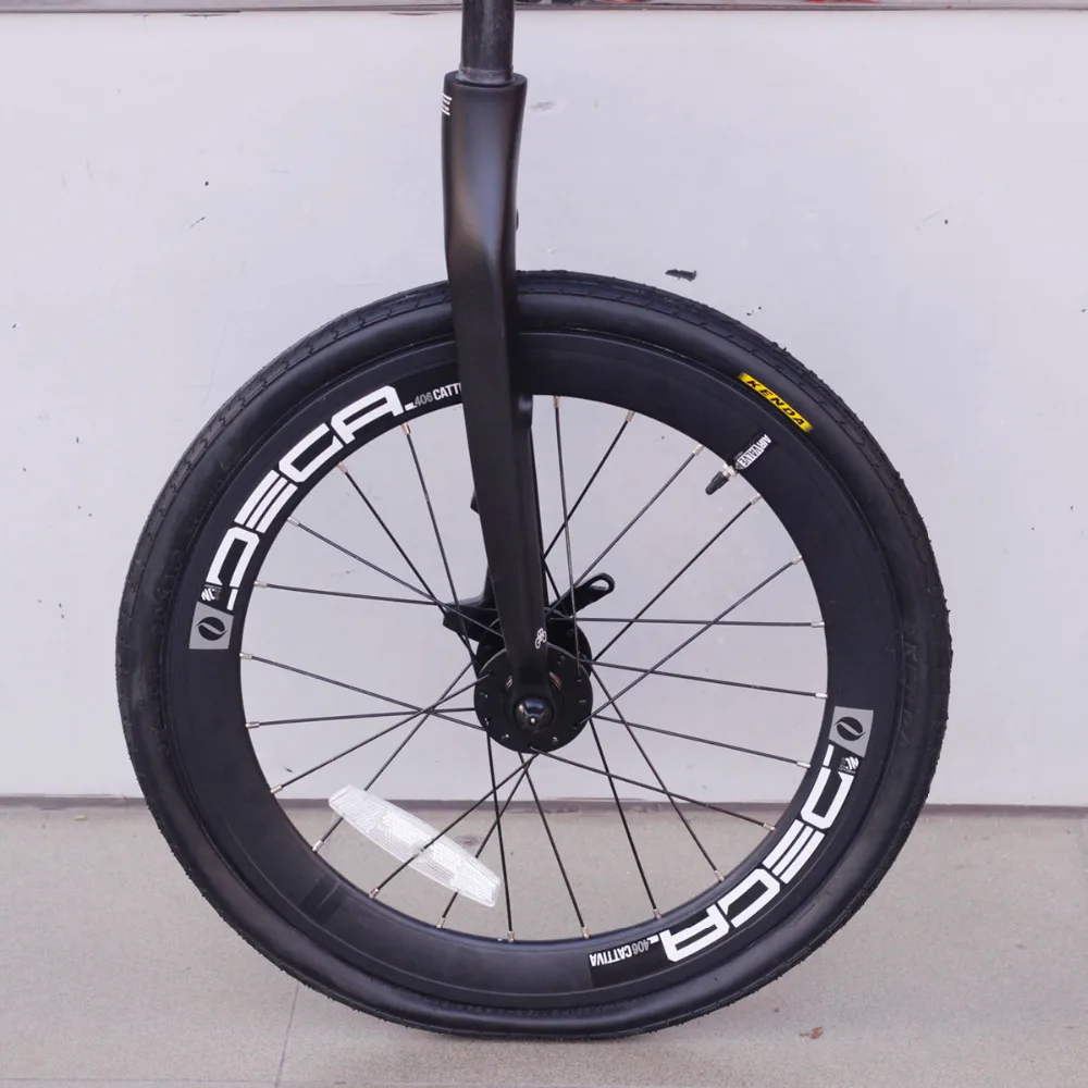 Silverock 2" Карбоновая вилка 451 406 20 1 1/8" для велосипеда Minivelo V Тормоза Дисковый суппорт тормоза совместимые мини Velo жесткие вилки супер
