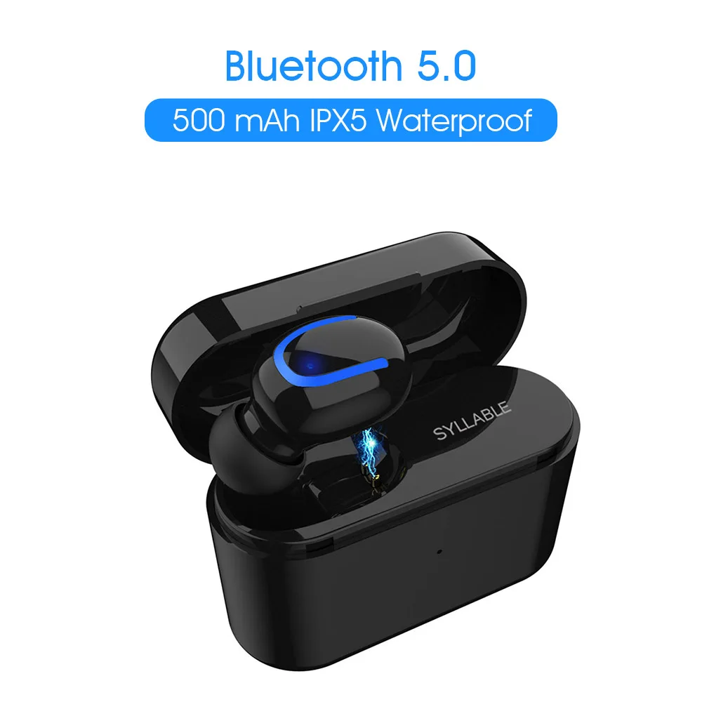 Слог Q26 Bluetooth V5.0 наушники 4 часа беспроводные наушники мини наушники слог Q26 гарнитура 500 мАч с микрофоном