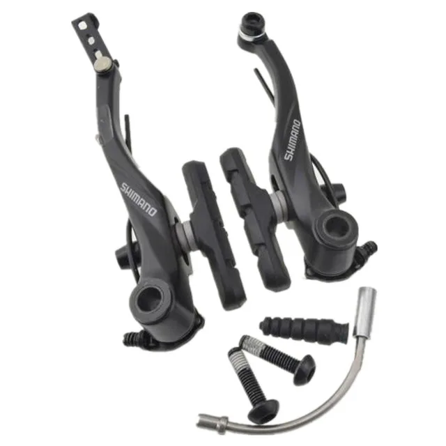 SHIMANO T4000 Alivio линейный V-Brake велосипедный тормоз BR-T4000 Модернизированный BR-M422 черный/серебристый передний/задний/комплект - Цвет: Rear Black