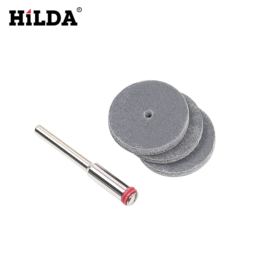 HILDA 3 шт. резиновый Полировочный комплект кругов для вращающихся инструментов Dremel стоматологические украшения Полировочный диск плюс с оправкой