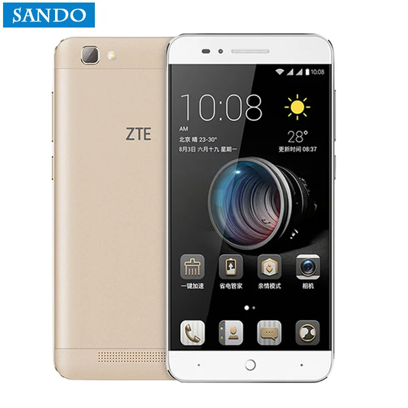 Оригинальный ZTE ba610t mtk6735p четыре ядра телефон Android5.1 1G RAM 8G ROM 8.0MP 4000 мАч Dual SIM 8MP OTG