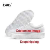 forudesigns customized with own logo printing women vulcanize shoes high platform shoes sneakers height increasing shoes zapatos