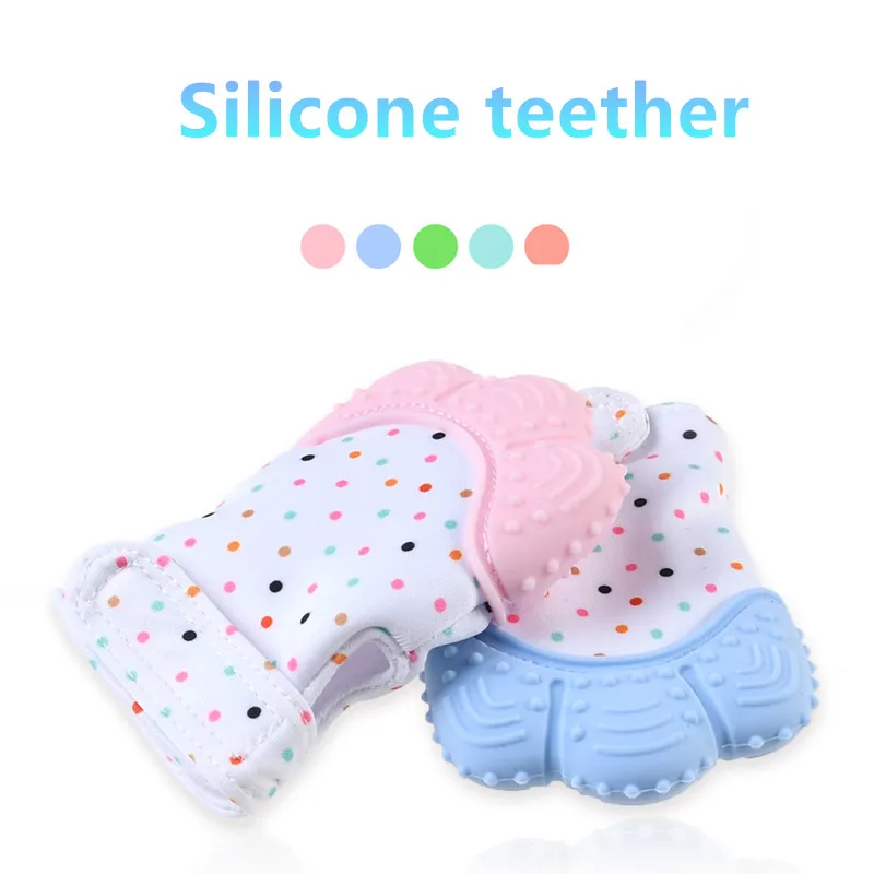 Силиконовый Прорезыватель для зубов Pacifier перчатка, у которого режутся зубки игрушки жевательные новорожденных Младенческая кормящих Прорезыватель для зубов детская защита на пальцы