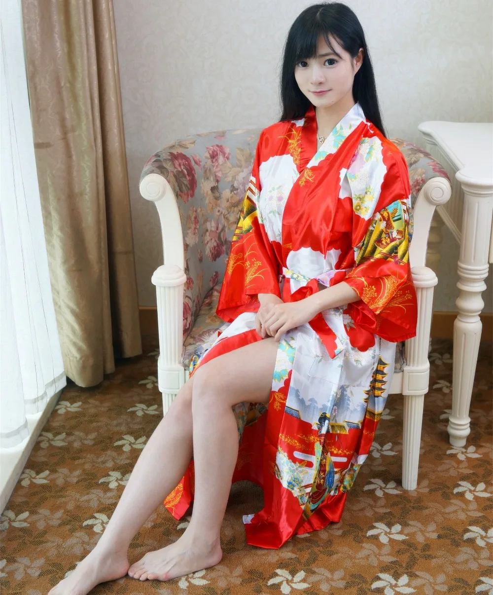 Большой размер модное женское летнее сексуальное длинное кимоно банное платье