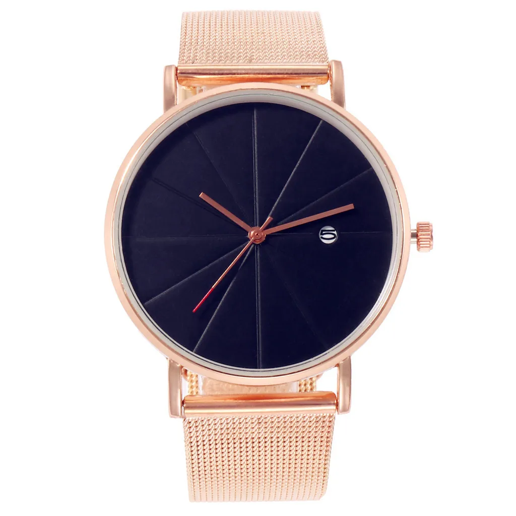 Простые часы мужские модные креативные женские с креативным узором деловые