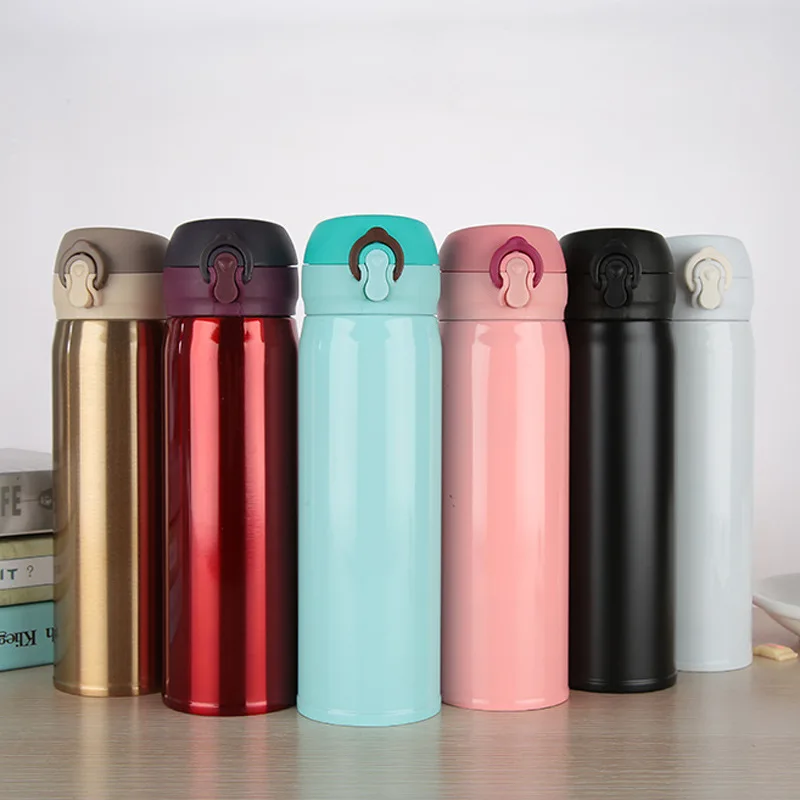 Термокружка из нержавеющей стали с двойными стенками 450 мл|Вакуумные фляги и