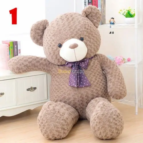

Fancytrader new style Teddy Bear toy 63'' 160cm Big Giant Stuffed Plush Cute Teddy Bear, Valentine's Day Gift 4 Colors, FT90553