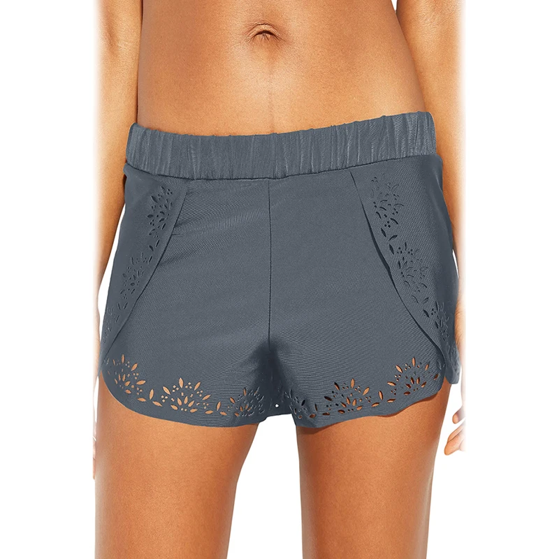 Aleumdr 2019 Плавки бикини Женская Черная лазерная обработка плавательные трусы