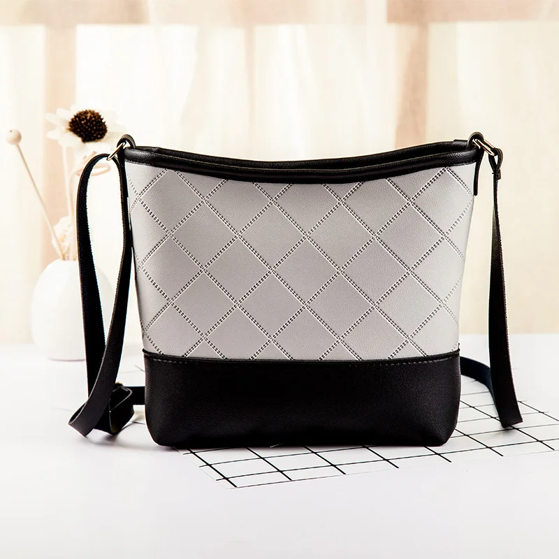 New retro Women bag high quality Patchwork color shoulder crossbody large capacity casual handbags | Багаж и сумки