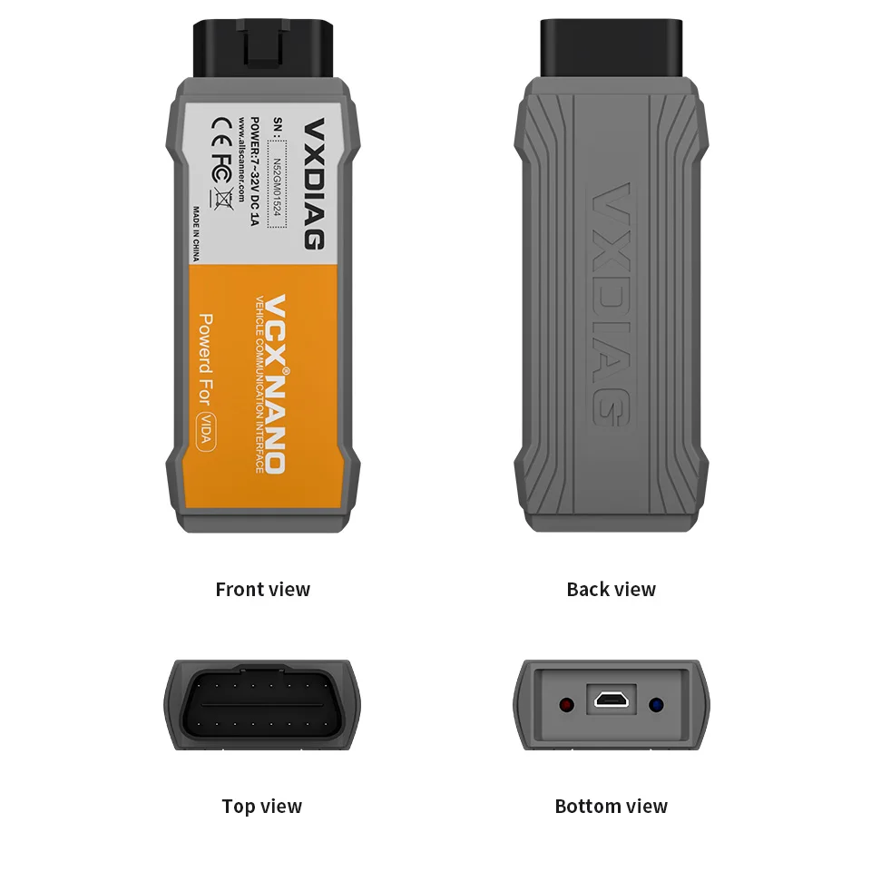 VXDIAG VCX NANO для VOLVO VIDA Dice OBD2 сканер кода OBD II автомобильный диагностический