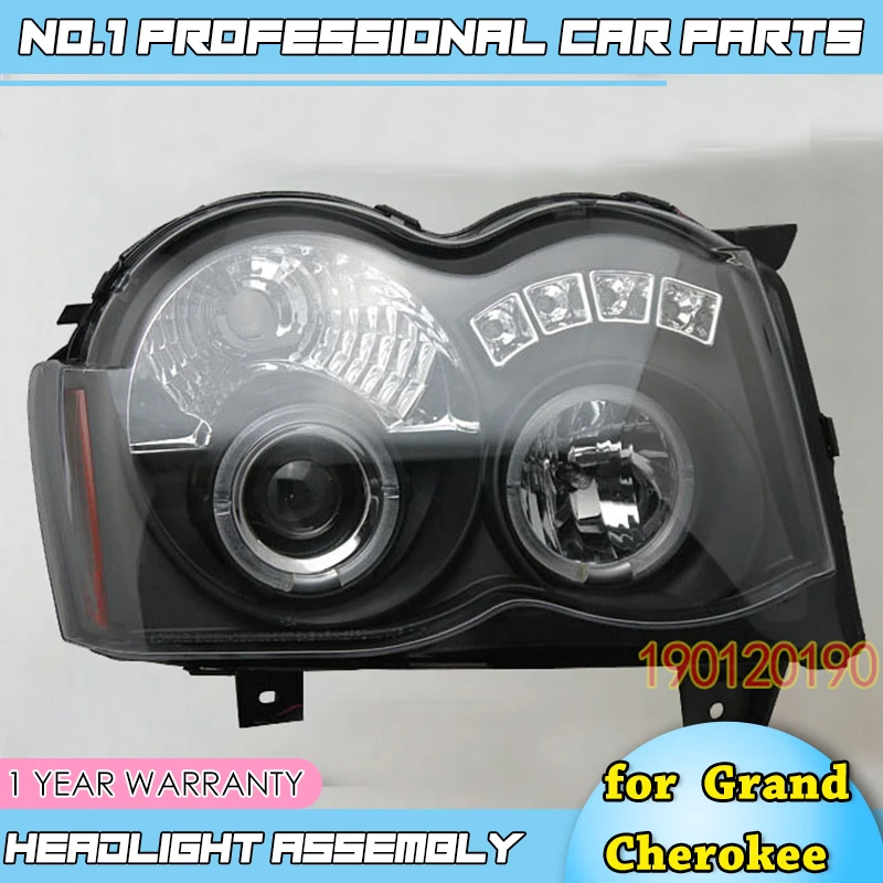 Автомобильные аксессуары 2008 2009 2010 для jeep Grand Cherokee фары Светодиодные ДХО передние