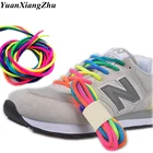 1 пара, круглый цвет радуги, шнурки, холст, спортивный шнурок, спортивные кроссовки, шнурки для обуви 100 см120 см